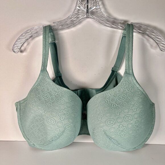 Cacique Lightly Lined T-Shirt Bra 42F Mint Green Lane Bryant Full Coverage - Picture 2 of 8